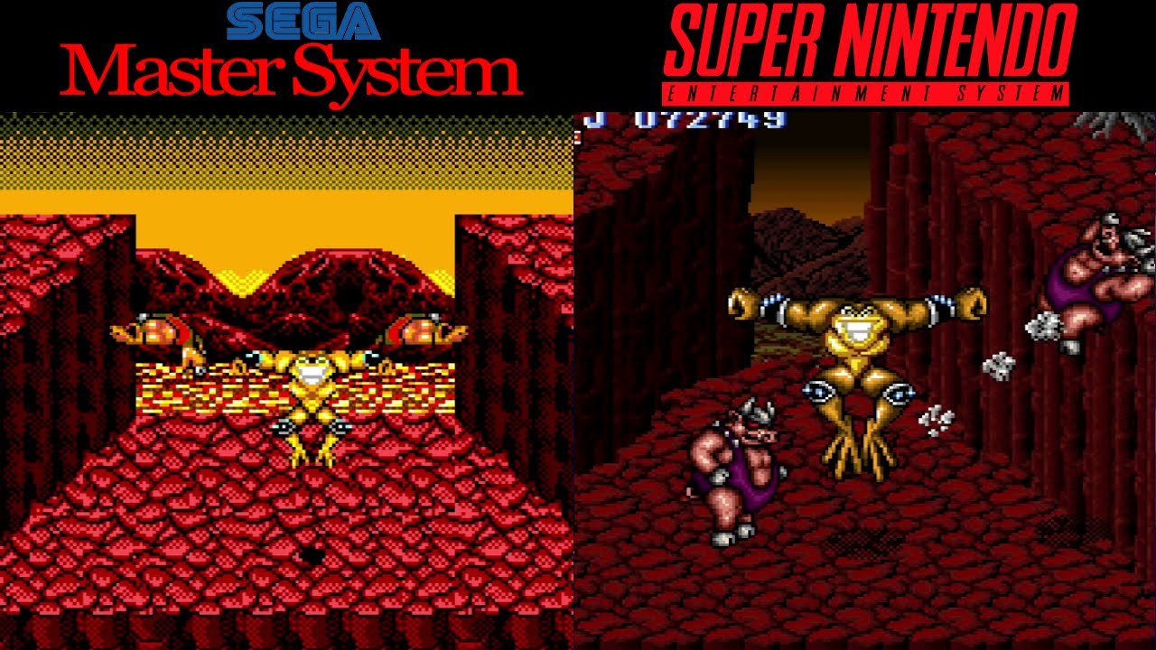 All Master System Vs SNES Games Compared Side By Side