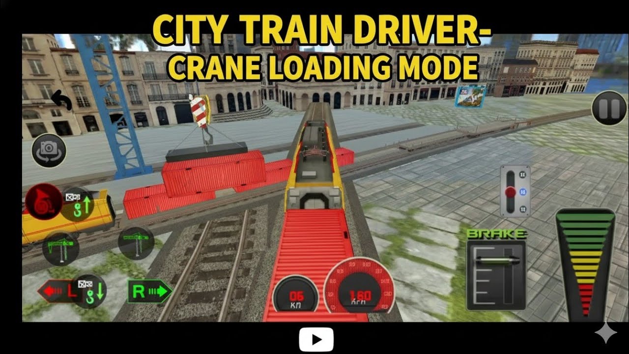 City Train Driver- Train CRANE LOADING MODE 