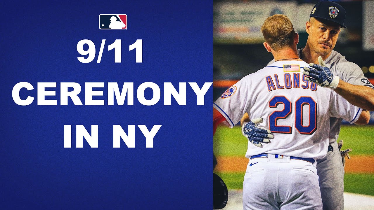 Pregame ceremonies commemorating 9/11 were held at Citi Field before tonight's Subway Series matchup