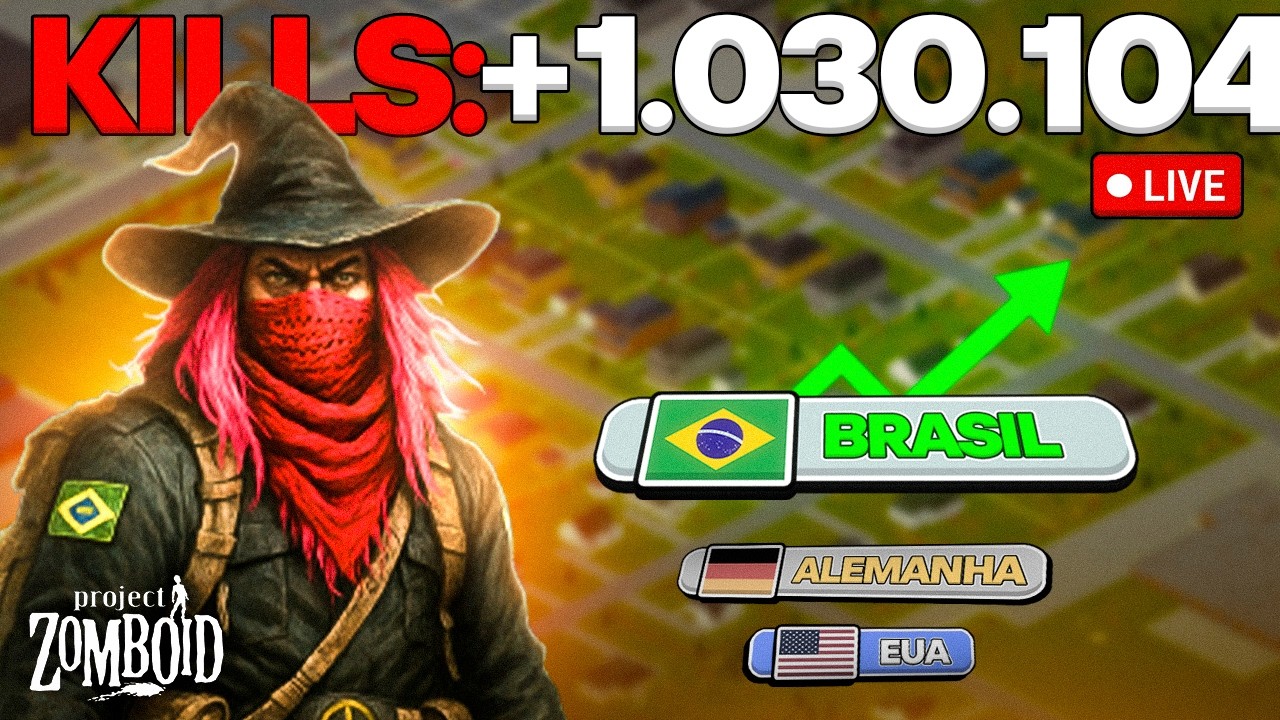 🔴 AO VIVO | 1.030.104 KILLS  7 anos de Sobrevivência | O MUNDIAL DE ZOMBOID 🇧🇷