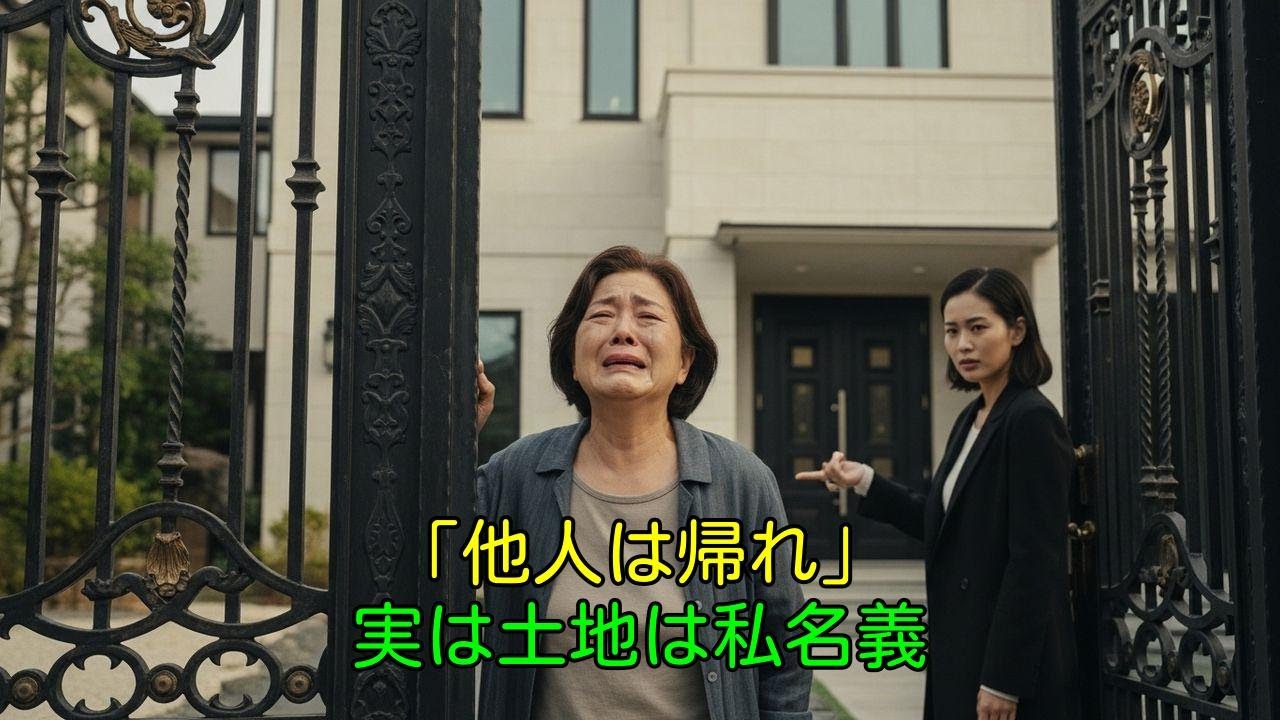 「他人は帰れ」と私を追い出した嫁。実は土地は私の名義でした
