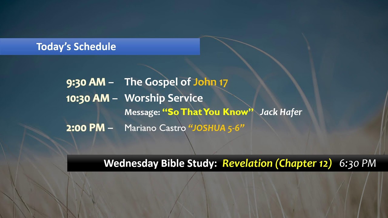 Sunday Morning Worship