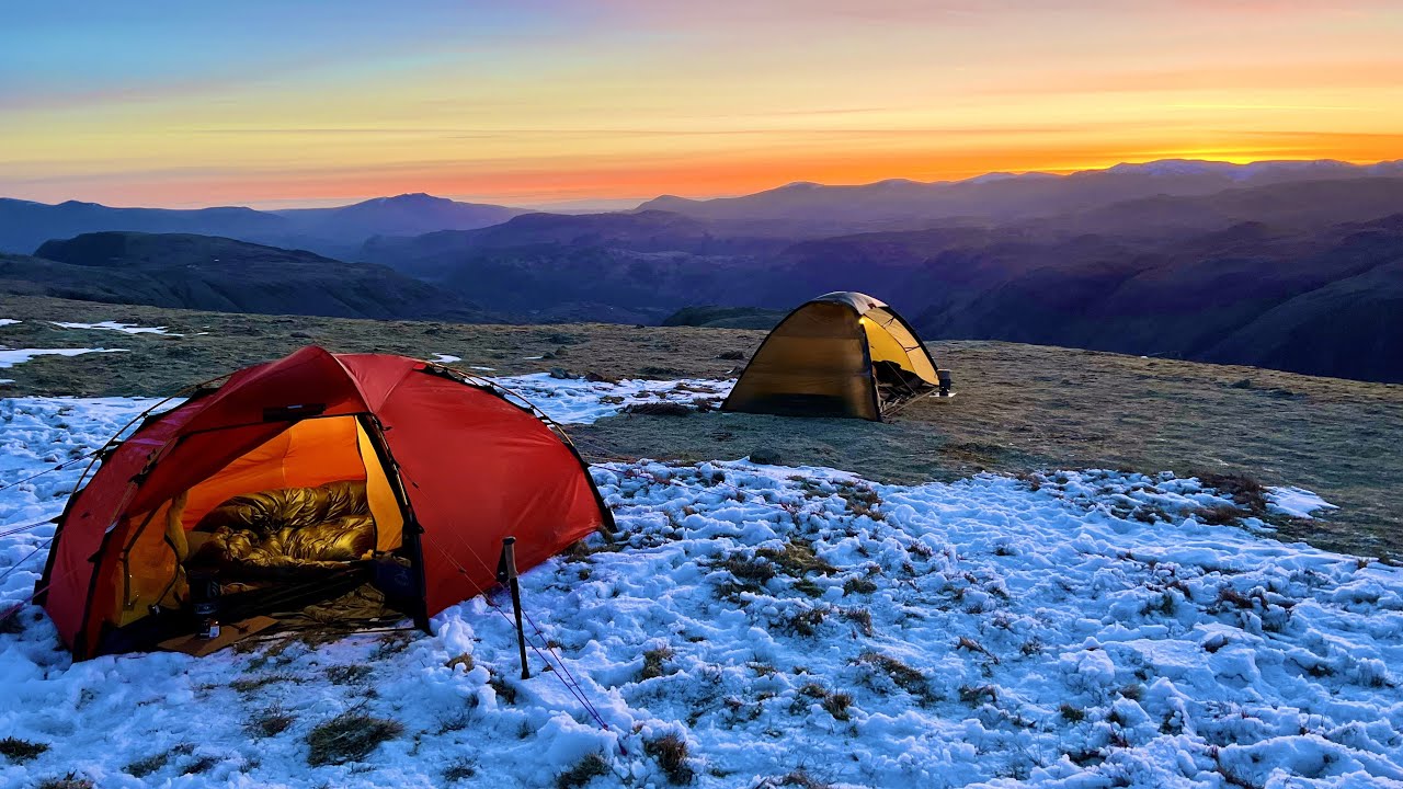 FREEZING Winter Wild Camping in the Lake District Mountains