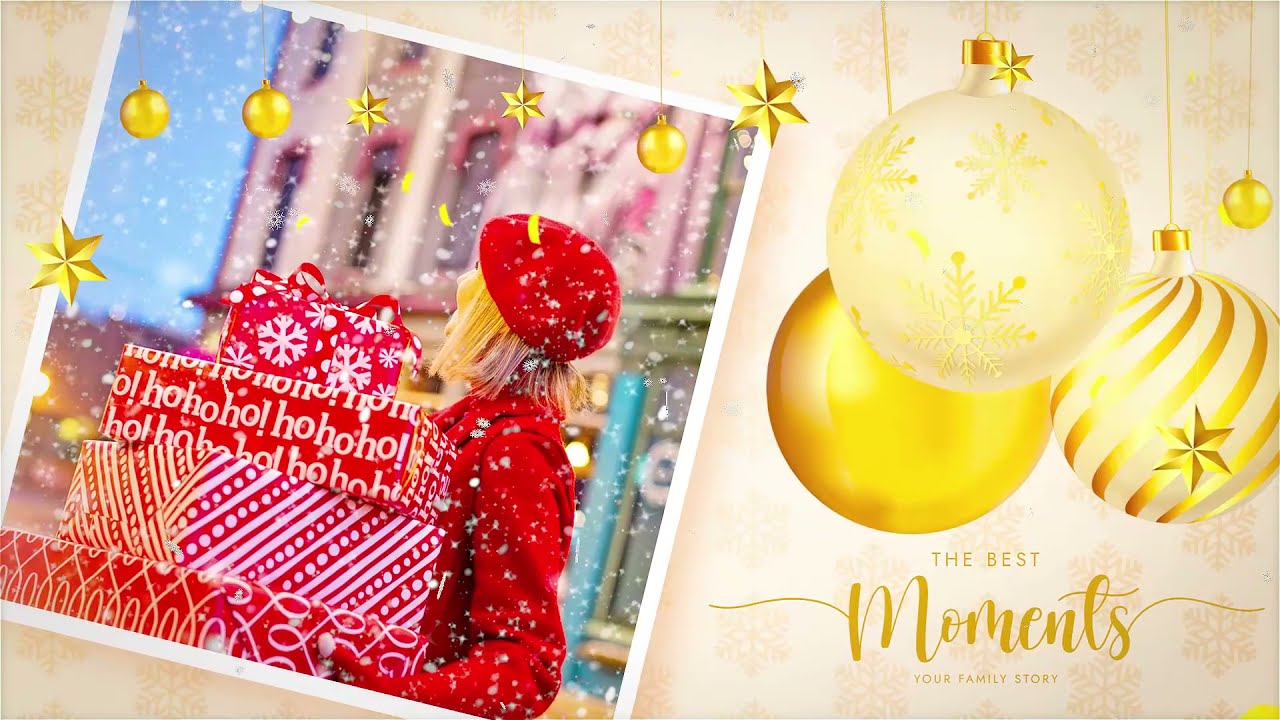 Merry Christmas Slideshow V2 &ndash; Free Download After Effects Template