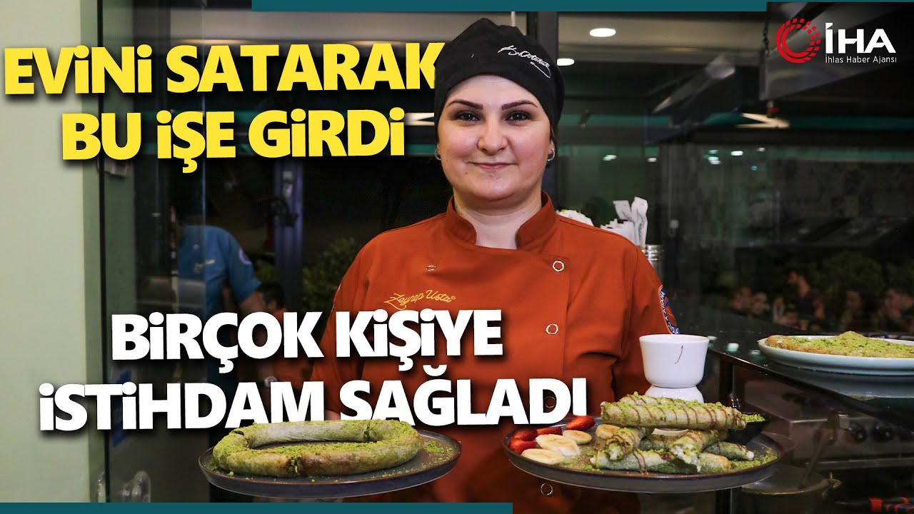 Türkiye’nin İlk Kadın Künefe ve Katmer Ustası Açtığı İş Yeri İle 20 Kişiye Ekmek Kapısı Oldu