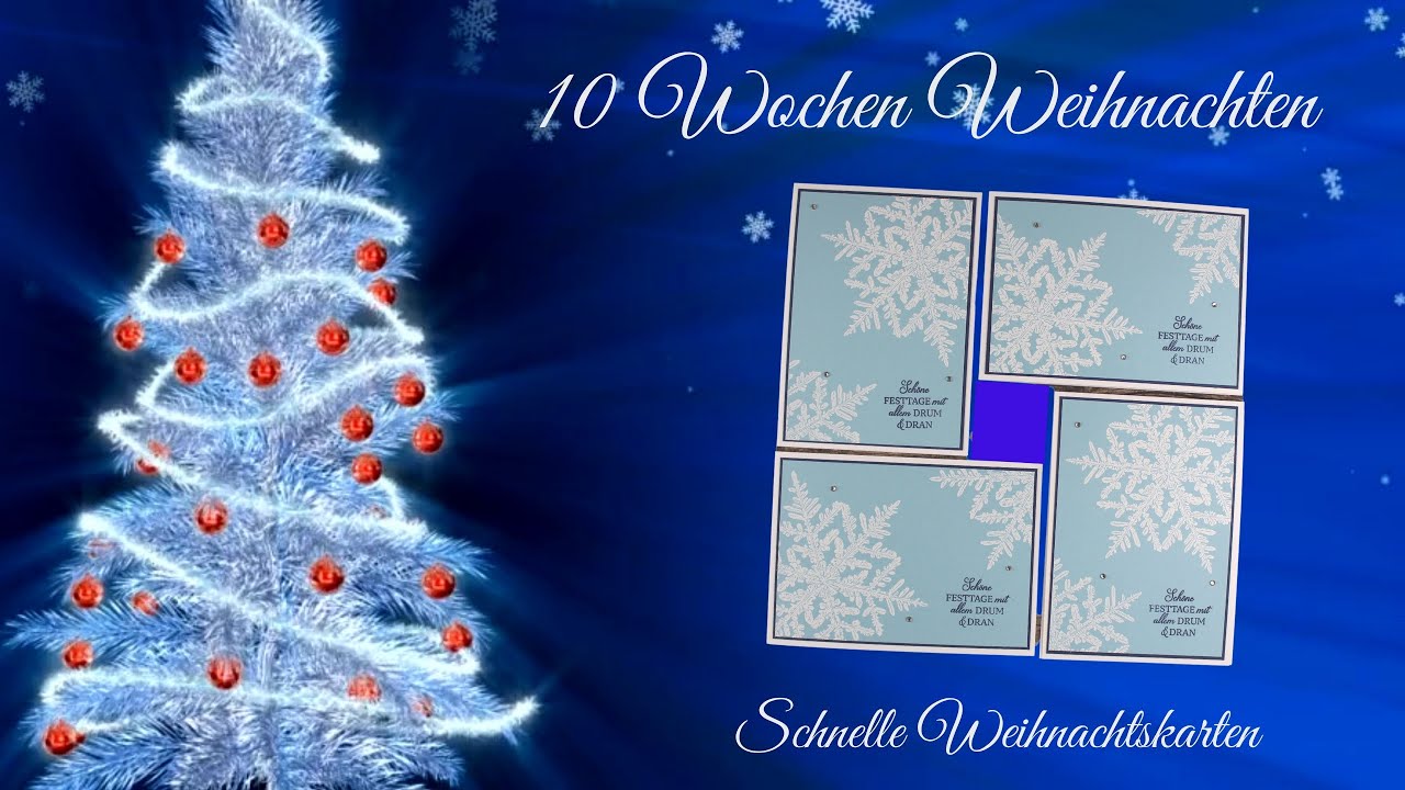 Anleitung #482: Schnelle Weihnachtskarten | 10 Wochen Weihnachten #8
