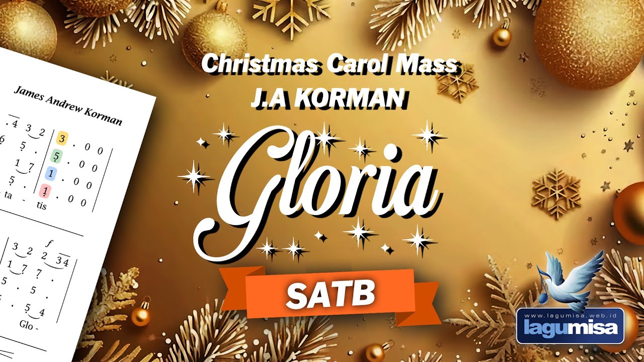 GLORIA (Natal) J.A Korman - Christmas Carol Mass - SATB / All Parts