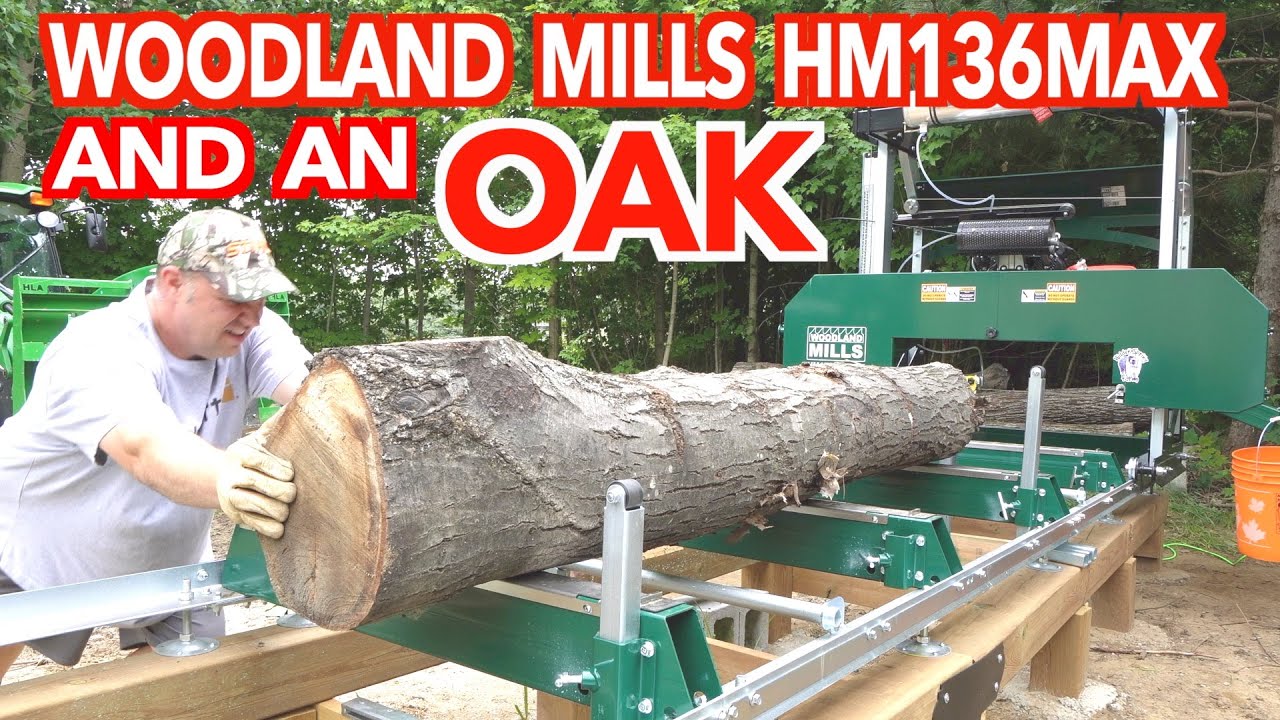 New Sawmill Fine Tuning & First Log - Woodland Mills HM136MAX