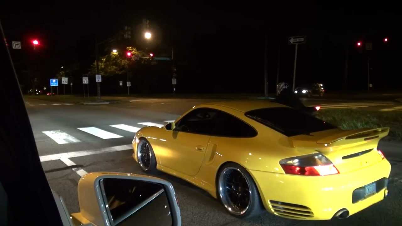 911tt alpha 3076r turbos meth vs. '06 Yamaha R1 dig race