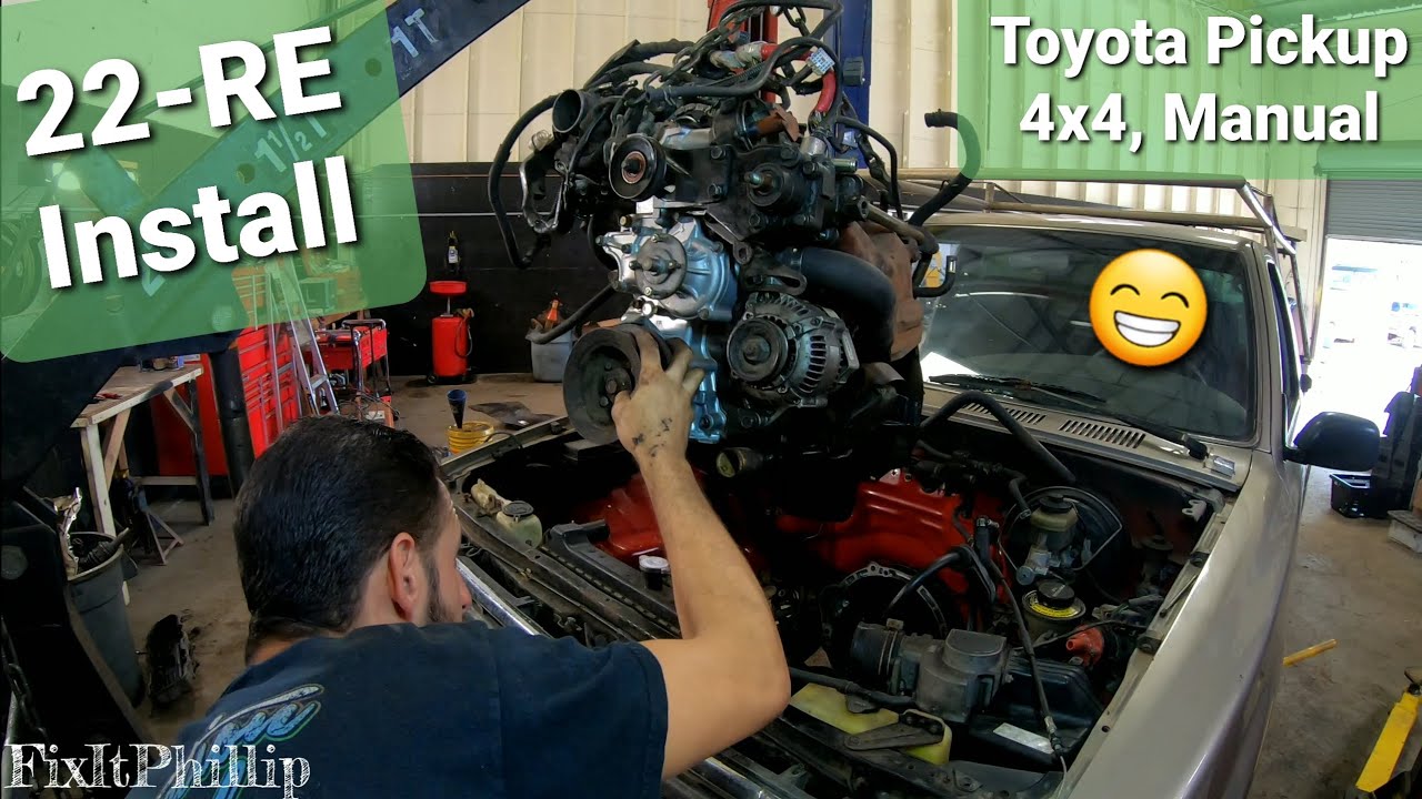 Toyota Pickup 22RE Engine Install