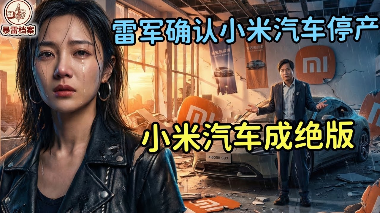 确认，小米su7停产，雷军紧急“止损”，小米汽车成“烫手山芋”，暴跌38%，整个汽车行业都在ICU里抢救！