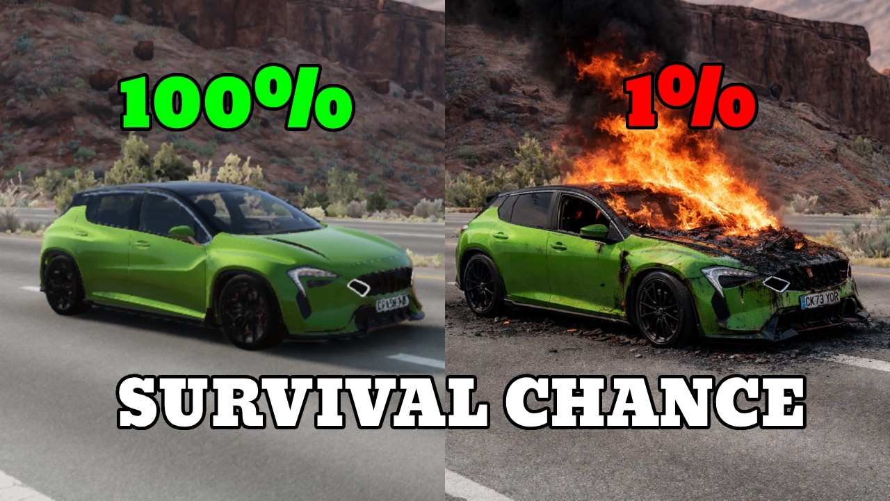 Realistic Crash Survival Chances #5 | BeamNG.drive