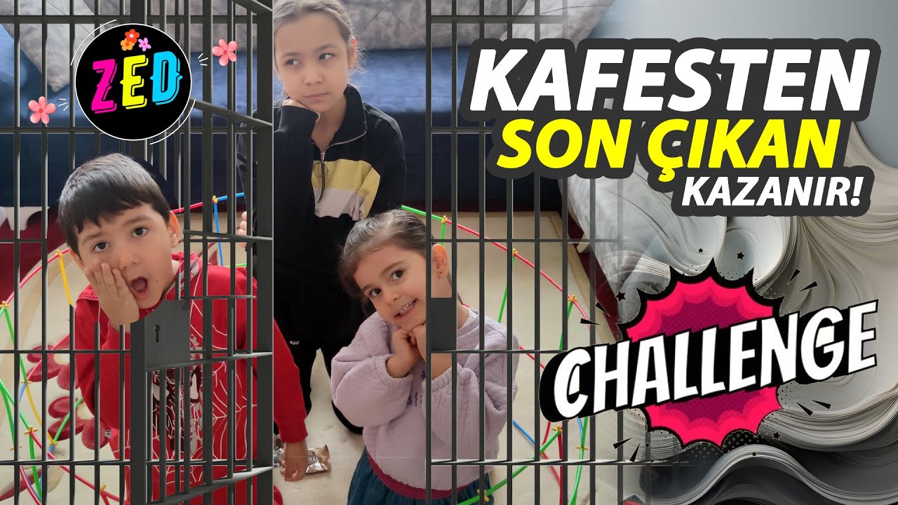 KUZENLERLE KAFES OYUNU CHALLENGE! #activity #zeynepela #challenge #5yaşetkinlik #oyun #eğlence