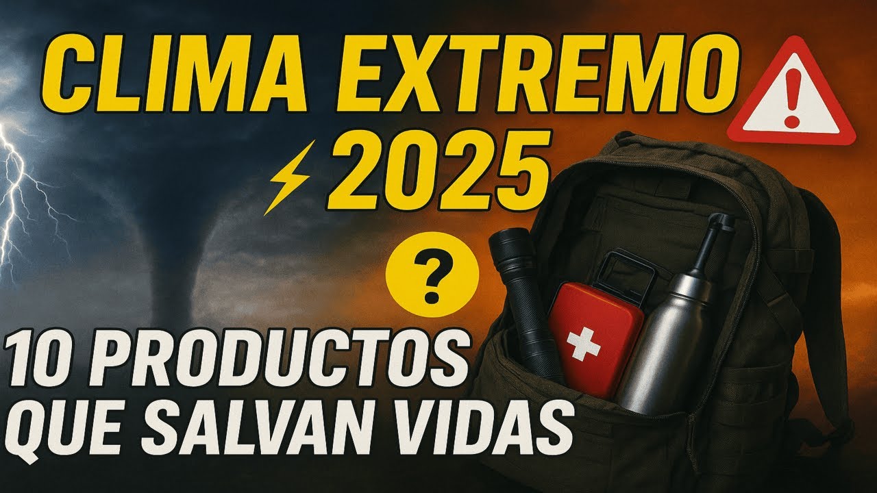 Clima Extremo 2025 🌪️: 10 Productos Esenciales para Sobrevivir y Estar Preparado
