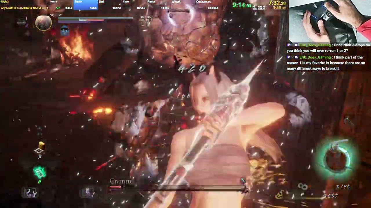 Nioh 2 Level 1 Any% with DLCs in 1:58:33 LRT (Any% in 1:13:22) - Ft. Handcam