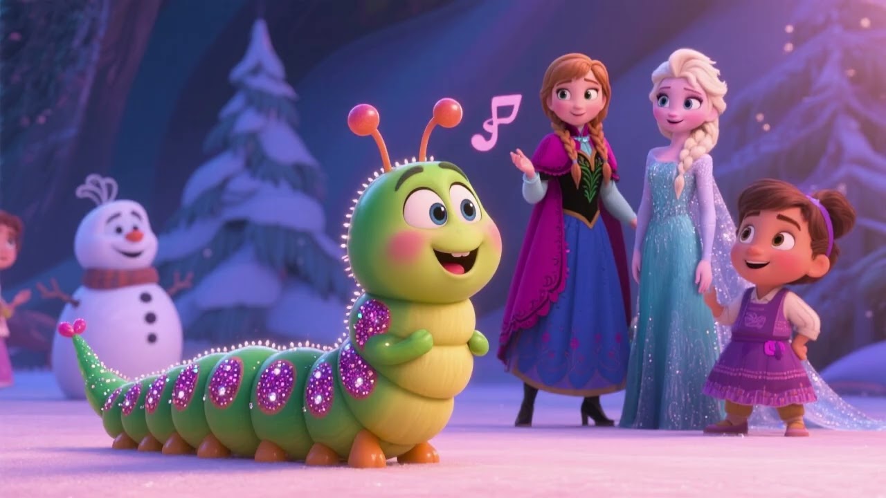 Elsa’s Sparkly Caterpillar Friend 🐛✨ | Magical Kids Song & Nursery Rhyme