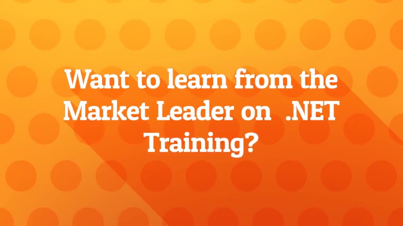 Best .NET Training in Bangalore | www.mytectra.com