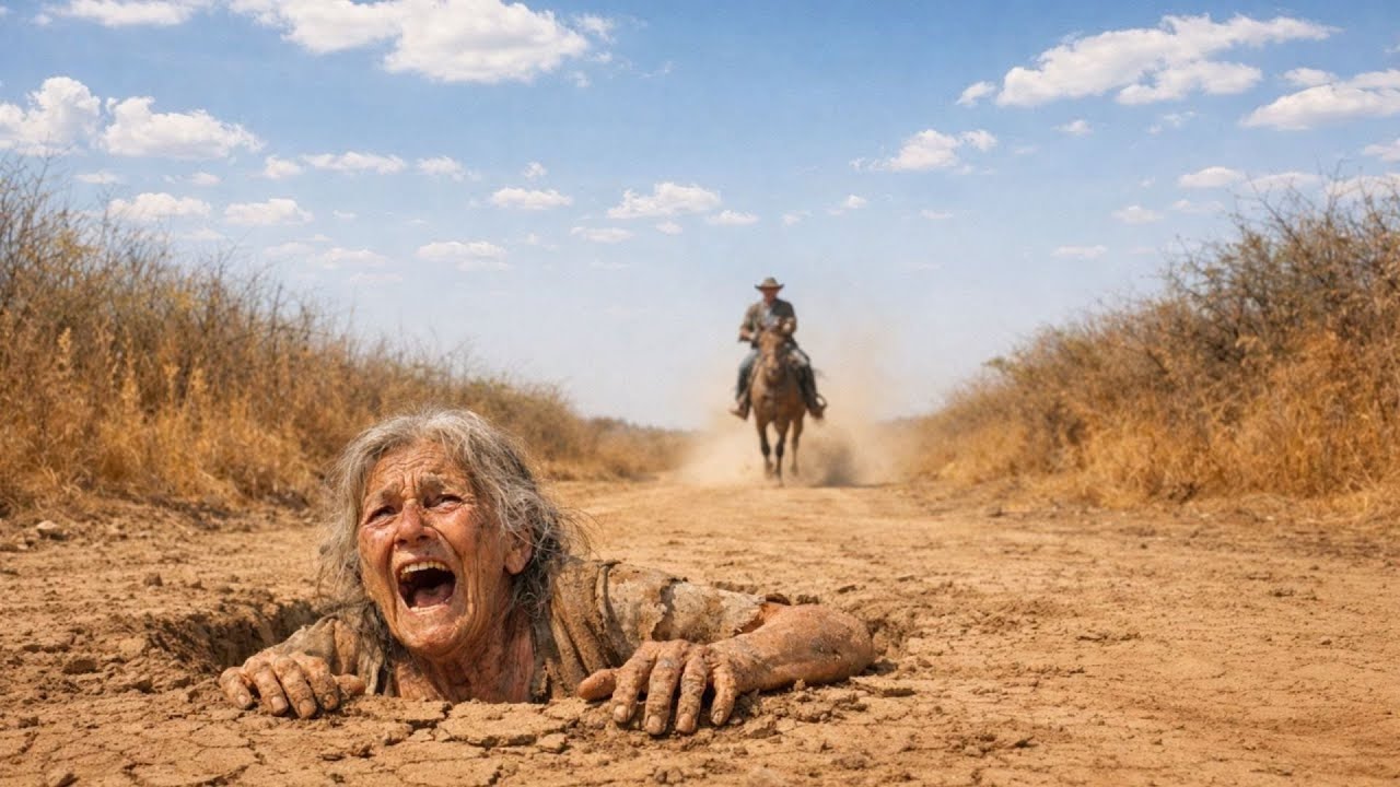 Granjero viudo ve a una ANCIANA atrapada en una FOSA sin fuerzas… hasta que…