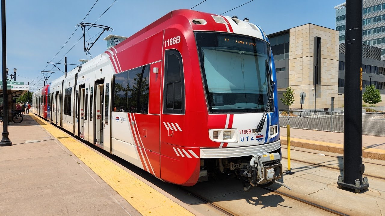 [4K] – Full Ride – Salt Lake City's UTA TRAX Green Line – Northbound – West Valley Central – Airport