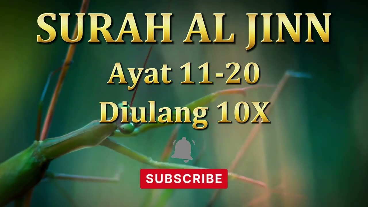 MUROTTAL SURAT AL JINN AYAT 11-20 METODE UMMI DIULANG 10X
