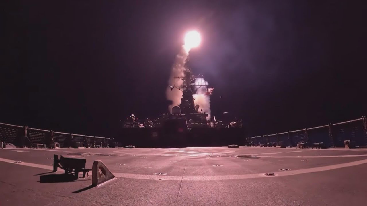 Pentagon Releases Video Of Missiles Fired In Iran
