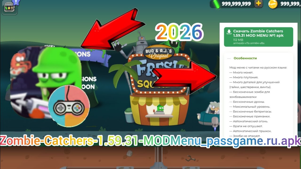 Zombie-Catchers-1.59.31-MODMenu_passgame.ru.apk 2026 apk 🌟