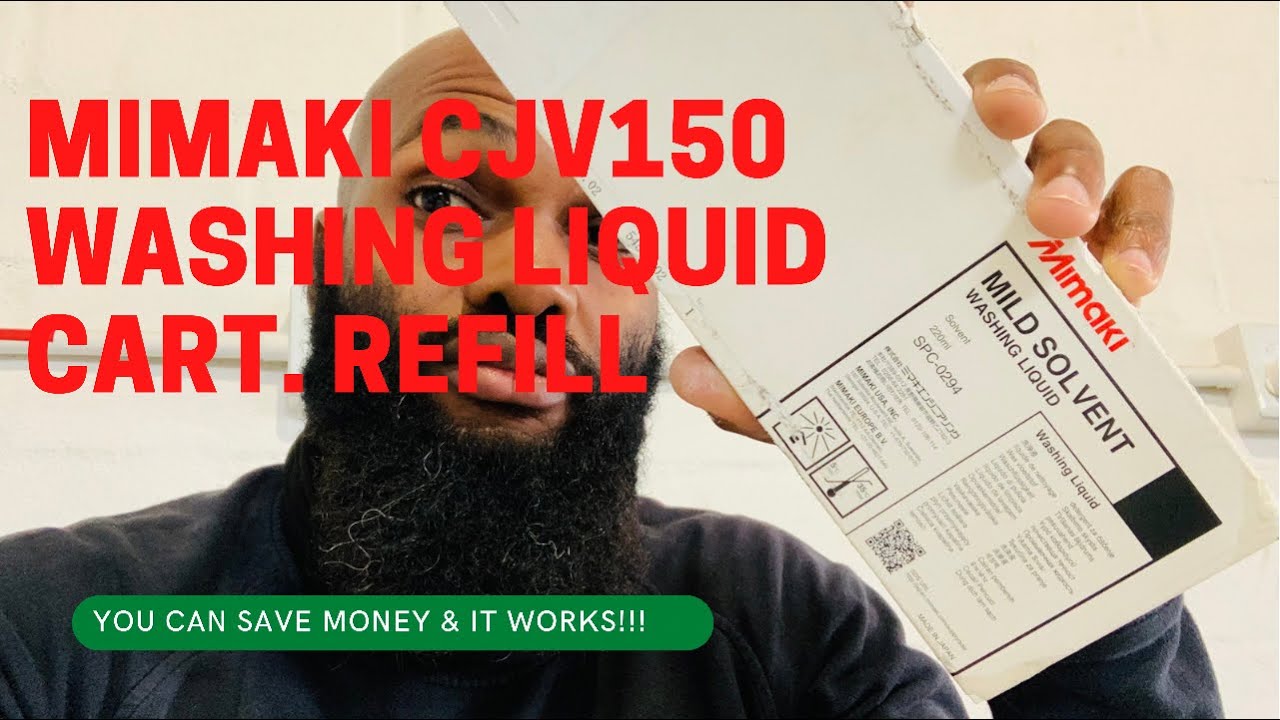 Refilling Your Mimaki CJV150 Washing Liquid Cartridge