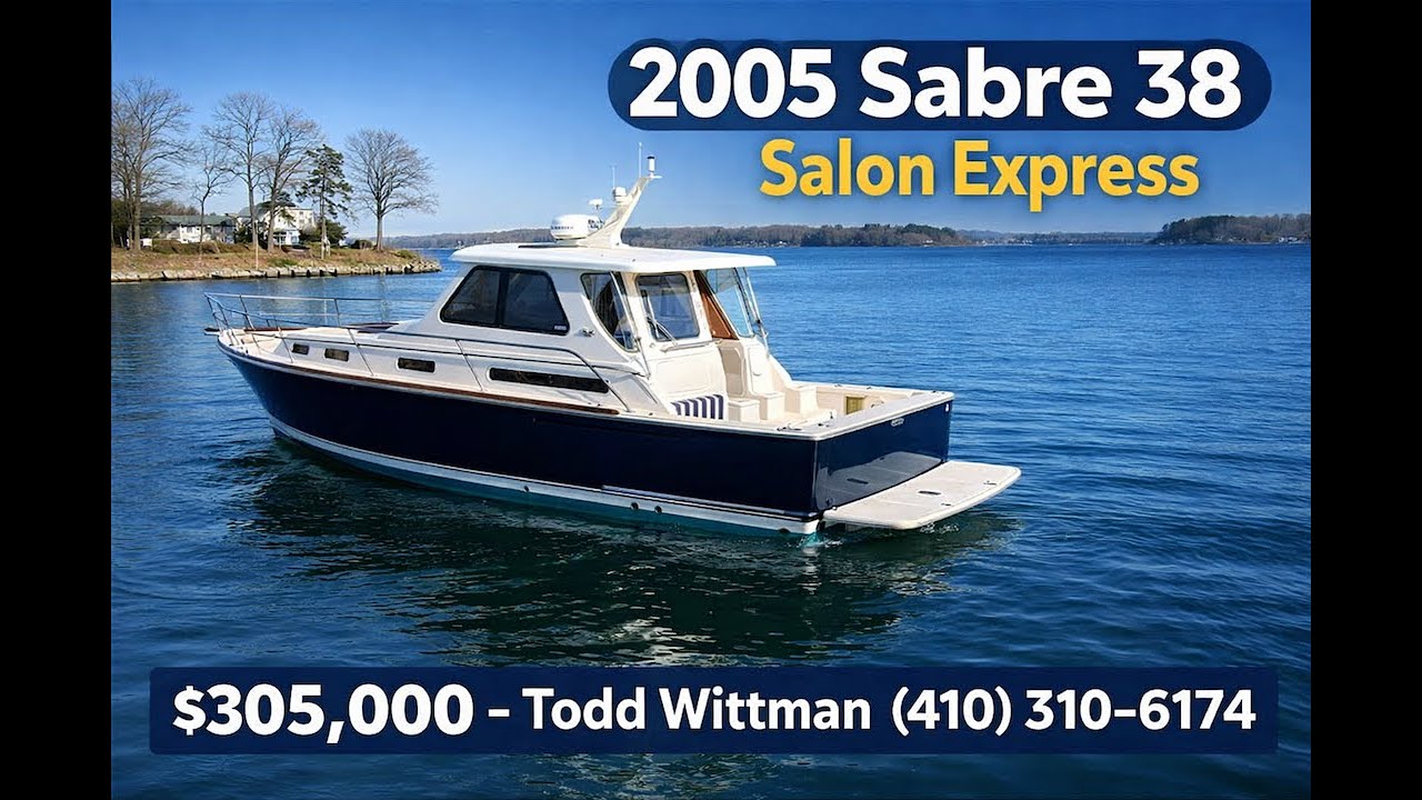 2005 Sabre 38 Salon Express — 305 000 долларов — Тодд Виттман (410) 310-6174