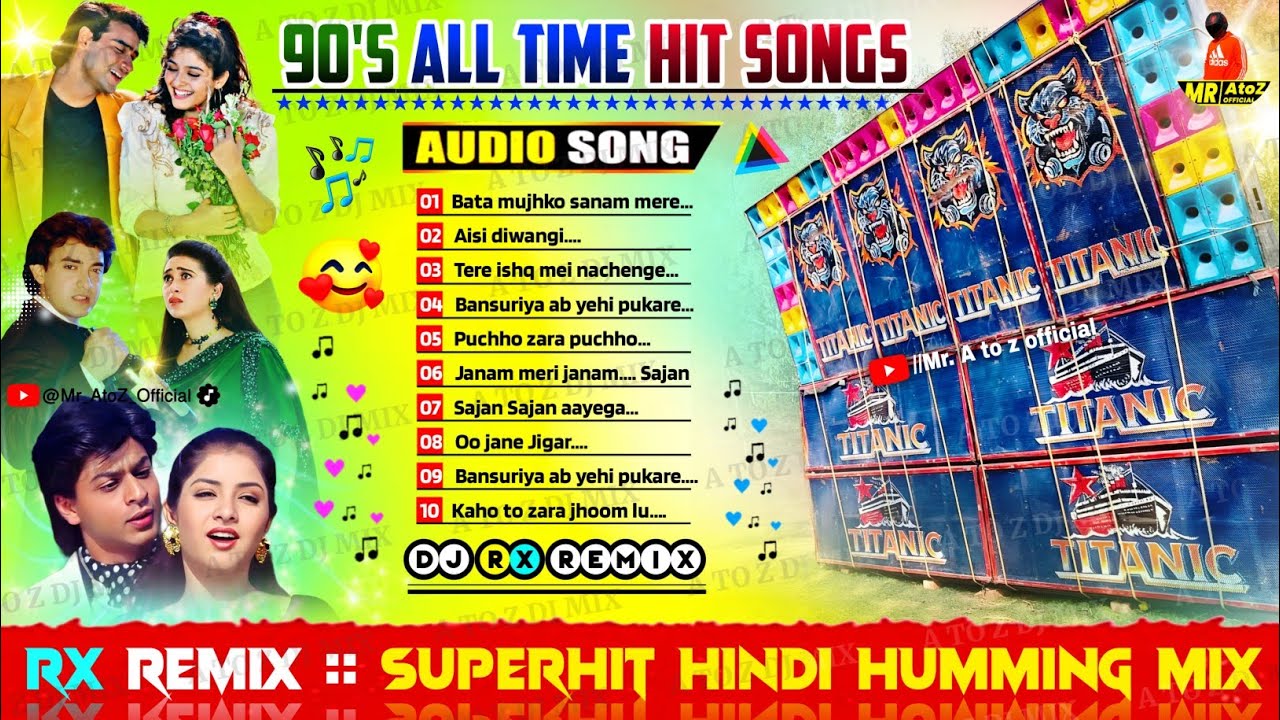 90s All Time Hit Hindi Songs Dj ✨ Rx Remix ✨ Dj Susovan Remix 90s Hindi Dj ✨ Dj BM Remix Humming Mix