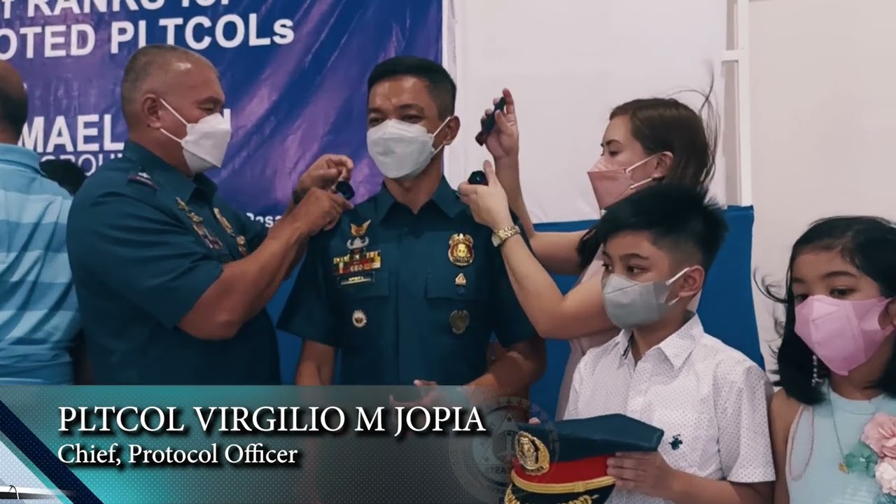 SIMULTANEOUS OATH-TAKING AND DONNING OF RANKS FOR NEWLY PROMOTED PLTCOLs