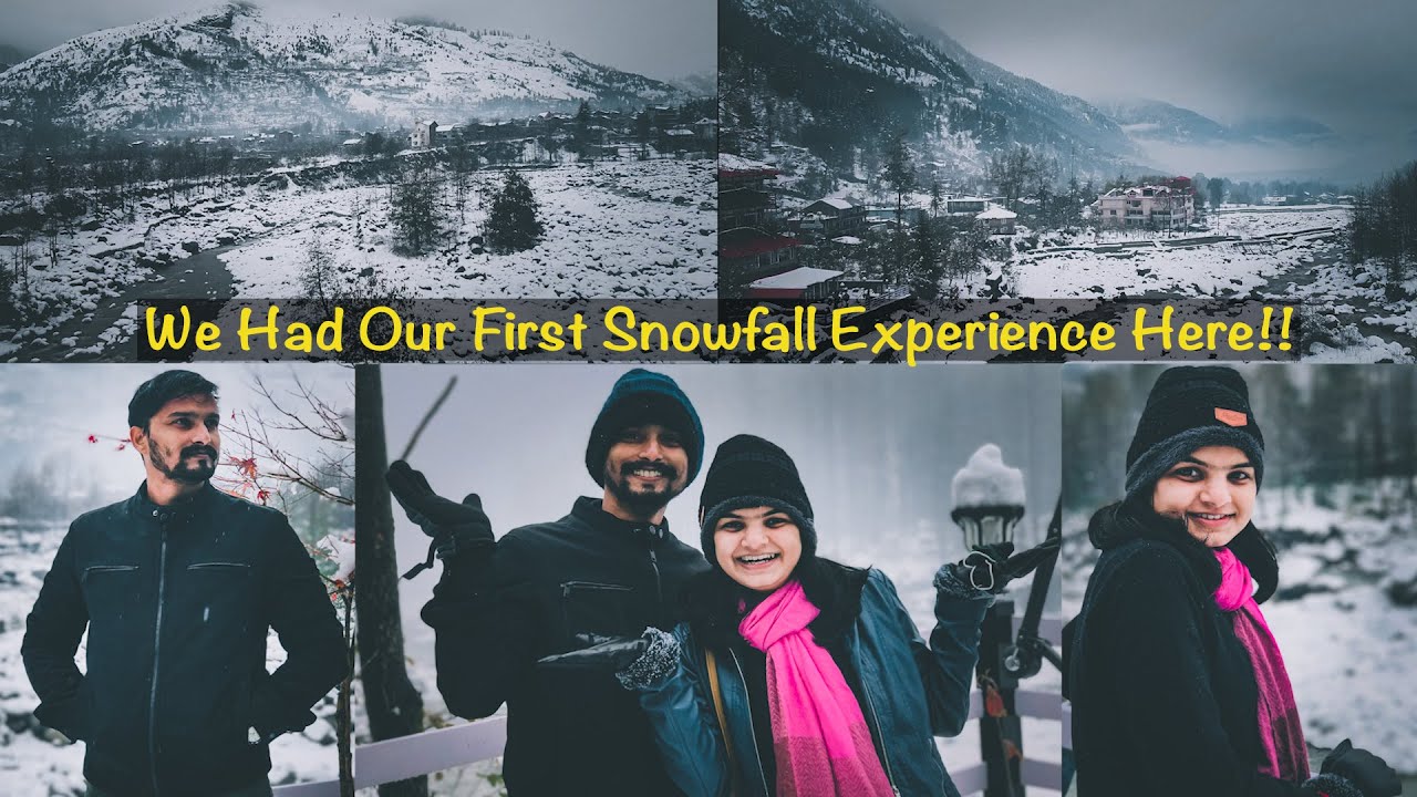OUR FIRST SNOWFALL EXPERIENCE - NOV 2020 | Winter in Himachal | Cafe 1947 | Work From Mountains
