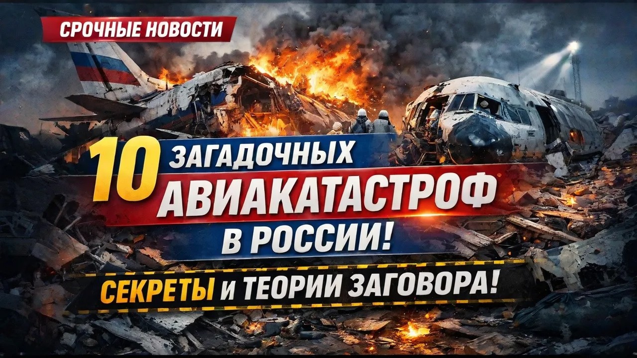 10 Загадочных АВИАКАТАСТРОФ в РОССИИ: Секреты и Теории Заговора