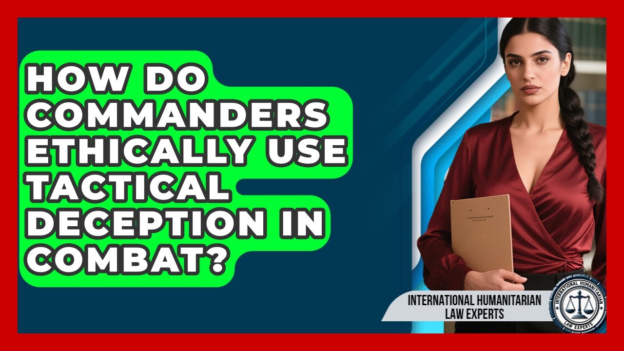 How Do Commanders Ethically Use Tactical Deception In Combat?