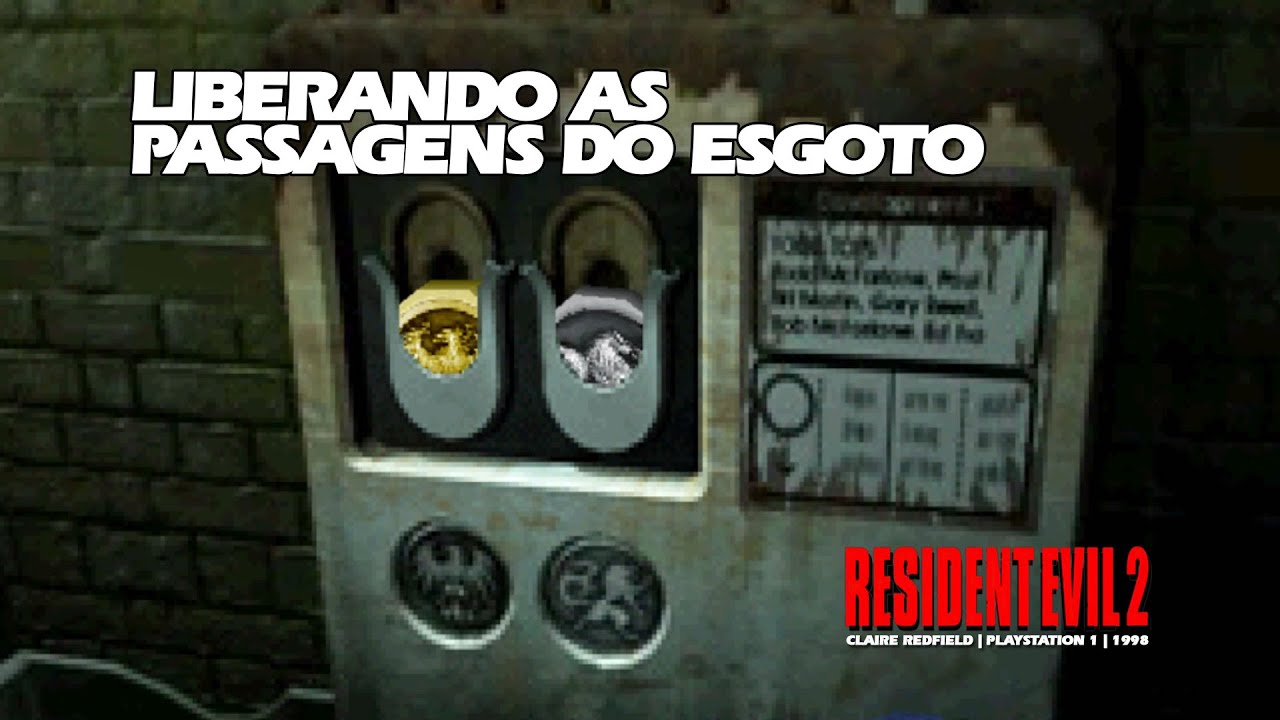 Liberando a passagem secreta do esgoto - Resident Evil 2 (PS1) - 1998 | Claire | #12