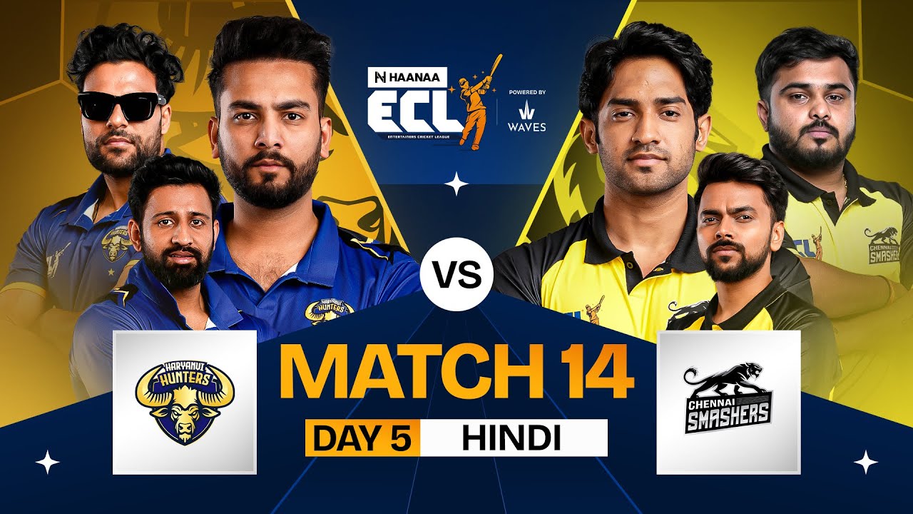 [HINDI] #ECL | Match 14 | Haryanvi Hunters vs Chennai Smashers | Elvish Yadav vs Mahesh Keshwala