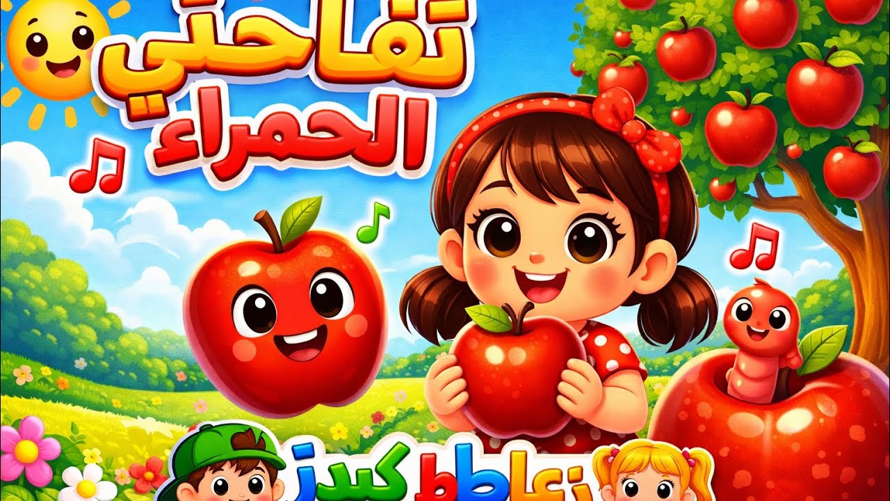 أغنية تفاحتي الحمراء 🍎 أغاني أطفال عربية ممتعة | Zaatit Kids