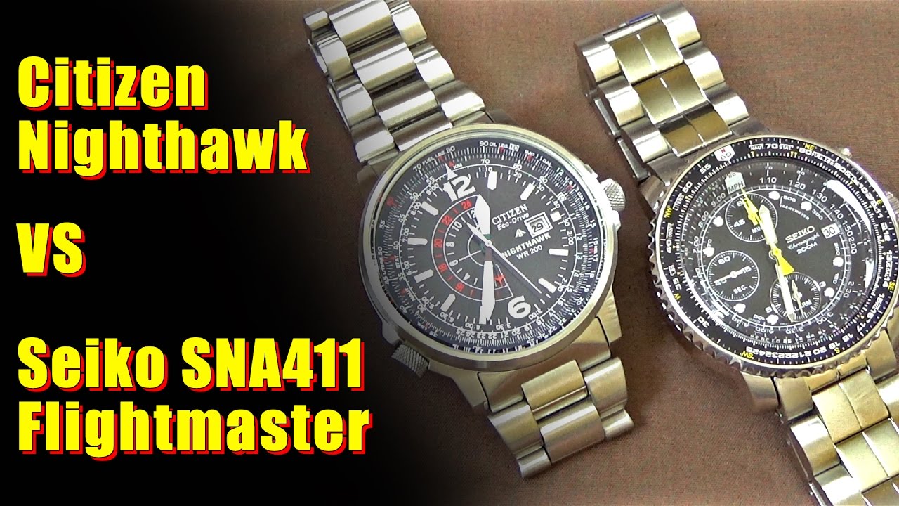 Seiko SNA411 Flightmaster Vs Citizen Nighthawk