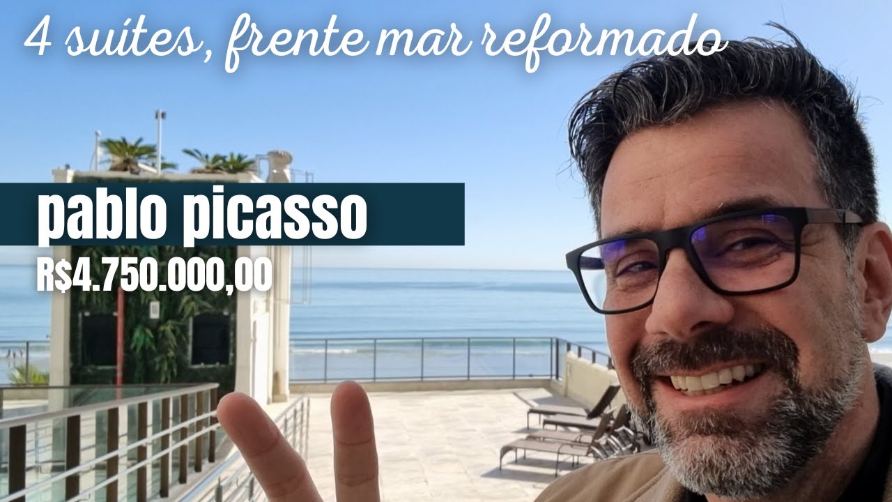 Pablo Picasso, 4 su&iacute;tes, frente mar reformada&ccedil;o (parece que pra celular fica mudo?!)