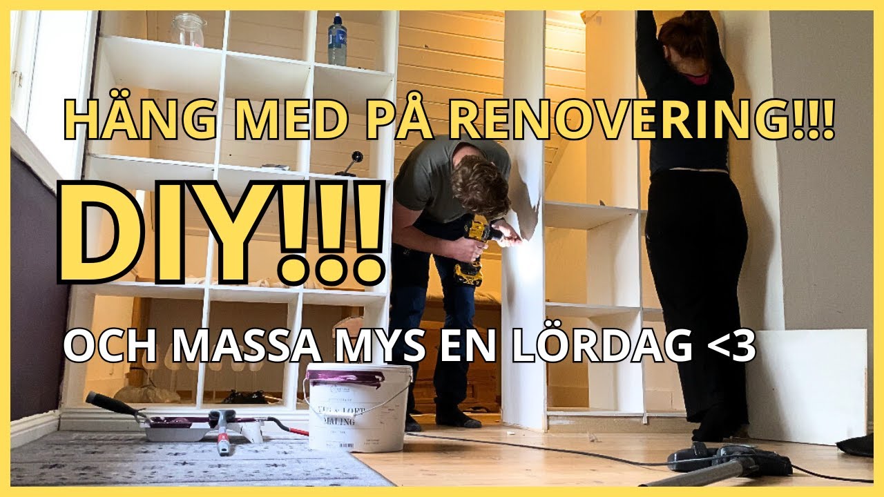 Två dagar med RENOVERING | Barn, djur och MÅLNING av rum! 🔨 🐶 🐔 🖌️- VLOGG!