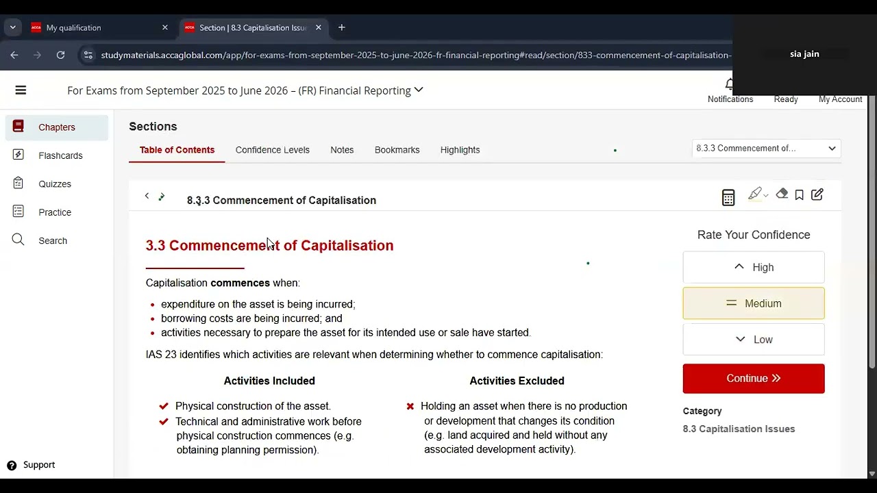 ACCA Financial reporting IAS 23 - Borrowing costs