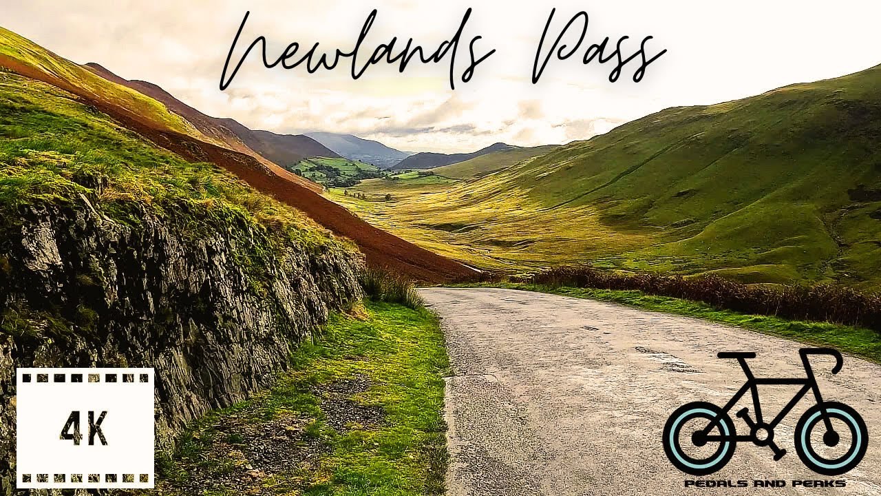 40 Minute Indoor Cycling Video Workout Scenic Lake District Newlands Pass UK Garmin 4K