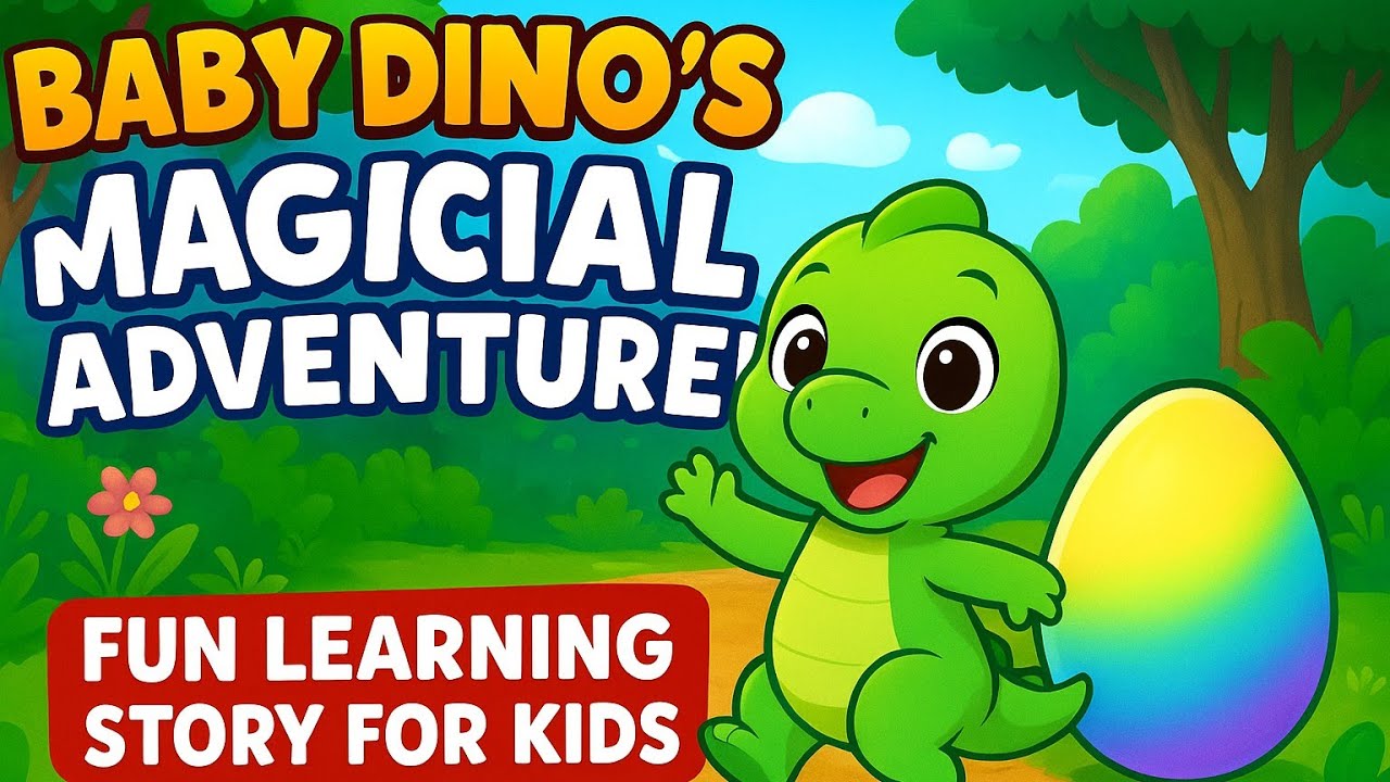 ⭐ “Baby Dino’s Magical Adventure! 🦕✨  | Fun Learning Story for Kids”