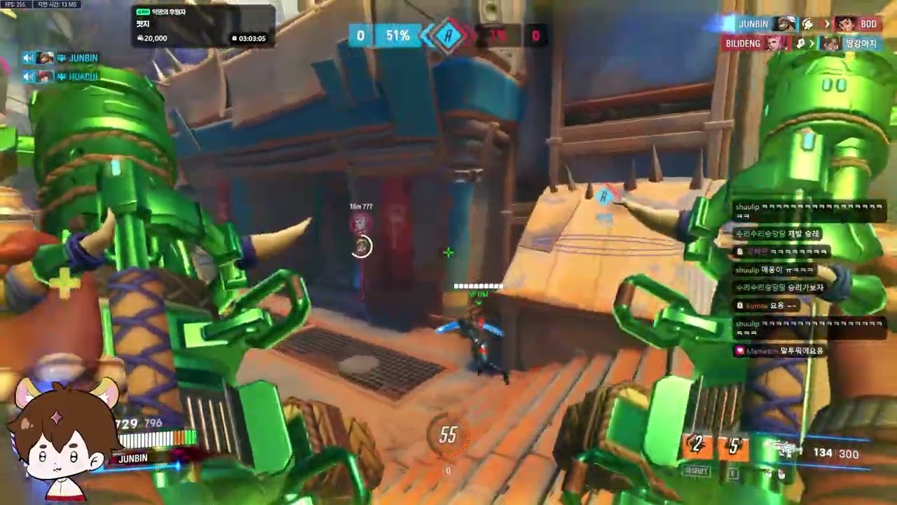 [준빈 Junbin] 마우가, 라인하르트ㅣ 뉴 정크 시티 경쟁전 플레이