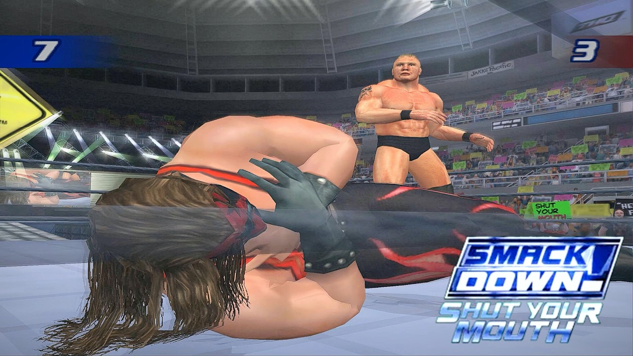 Brock Lesnar vs. Masked Kane (Demon) – IronMan Match | WWE SD! Shut Your Mouth (SYM) PS2