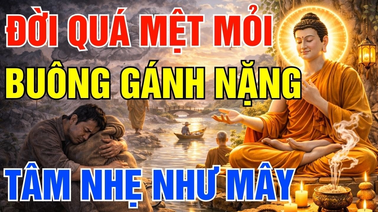 Khi Đời Quá Mỏi Mệt, Nghe Lời Phật Dạy Này Buông Gánh Nặng, Tâm Nhẹ Như Mây| Gieo Bình An