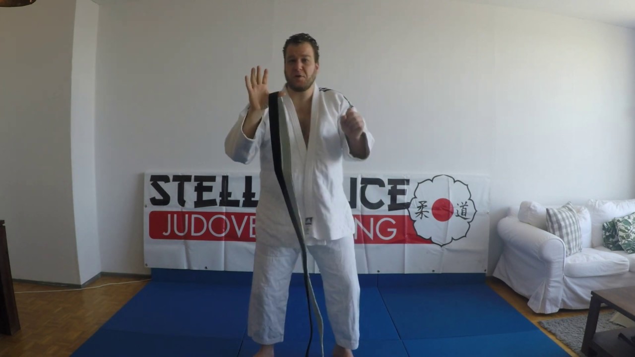 Judo Stella Duce thuisvideo 1: hoe knoop je je band