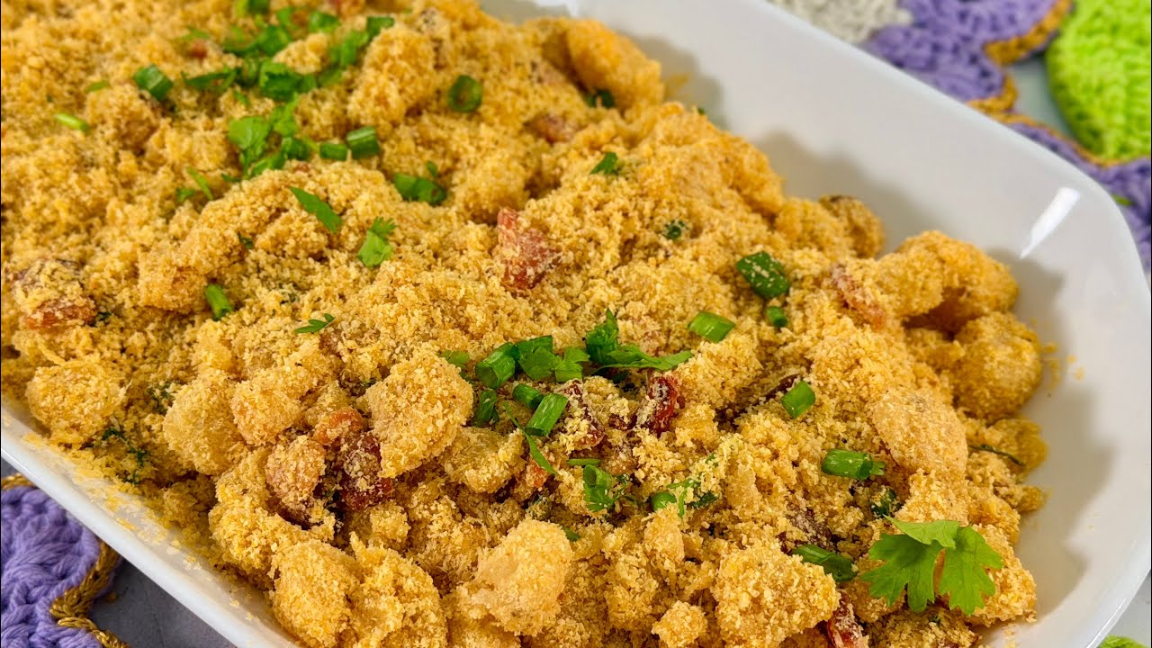 Farofa de Abacaxi com Bacon - Simples, crocante e perfeita pra qualquer ocasião!