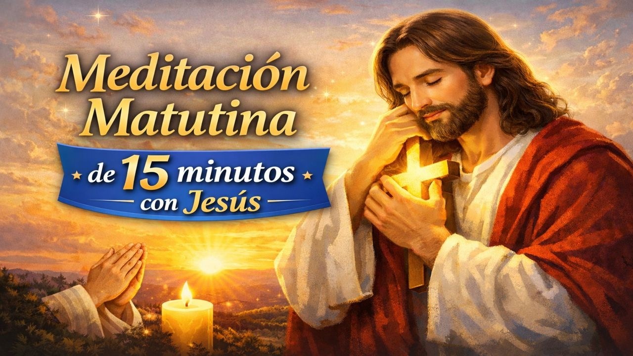 Meditación Matutina 🌅 15 Minutos con Jesús | Oración de la Mañana para Empezar el Día con Paz