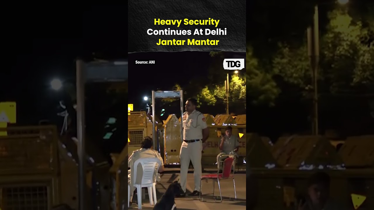 Heavy Security Deployment Continues At Delhi&rsquo;s Jantar Mantar