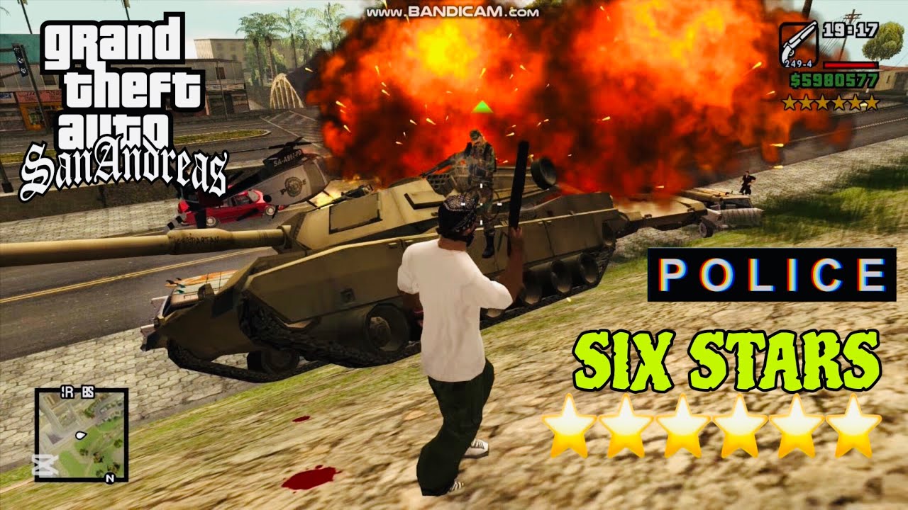 GTA SANANDRES  POLICE SIX STARS ⭐️⭐️⭐️⭐️⭐️⭐️